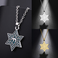 hebrewjewelry, Chain Necklace, Fashion necklaces, Star