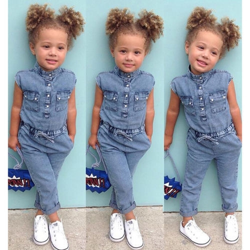 Little girl denim on sale outfits