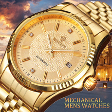 Steel, golden, fullsteelwatch, classic watch