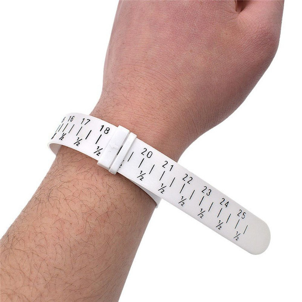 White Wristband Measure Ring Plastic Wrist Sizer Bangle Jewelry Measuring  Tool Bracelet Sizer Wristlet Watch Sizer Measuring Circle