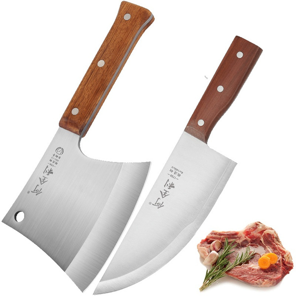 Professional Choper Axe Kitchen Knife Set Butcher Knife Sets Cleaver Chef  Knife Meat Cleaver Sharp Blade Slicer Stainless Steel Kitchen Knives  Kitchen