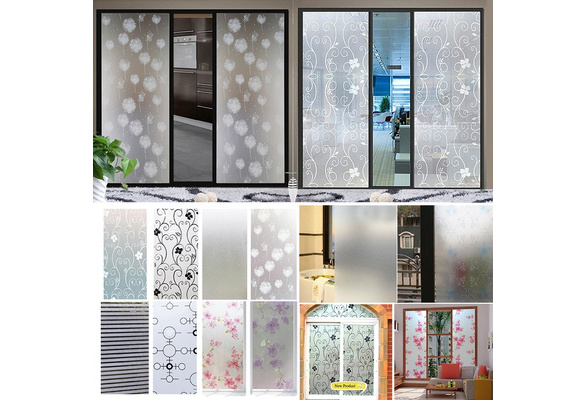 Details about   Waterproof Frosted Privacy Window Glass Film Home PVC Sticker Crop Anti-peeping 