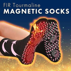 Comfortable And Breathable FIR Tourmaline Magnetic Socks Self Heating Therapy Magnetic  Foot Care Socks Unisex