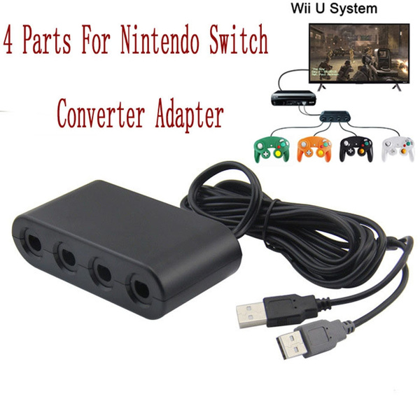 For Nintendo Switch Gamecube To Wii U Pc Controller Gamepad Converter Adapter Wish