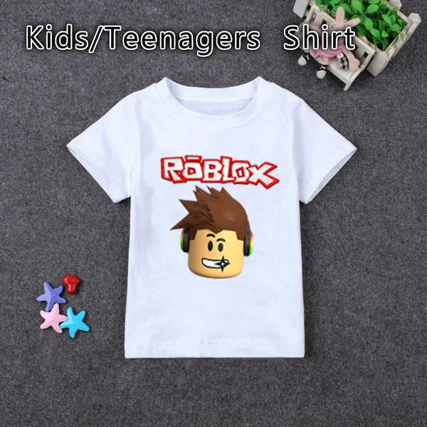 Roblox Kids T Shirts Roblox Character Head Kids Boys Girls T Shirt Tops Tees 0 11years Wish - one strap girl shirt roblox