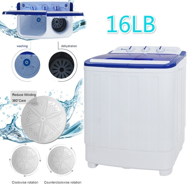 Washing Machine Portable 16 lb Compact Washer Dryer for Home with