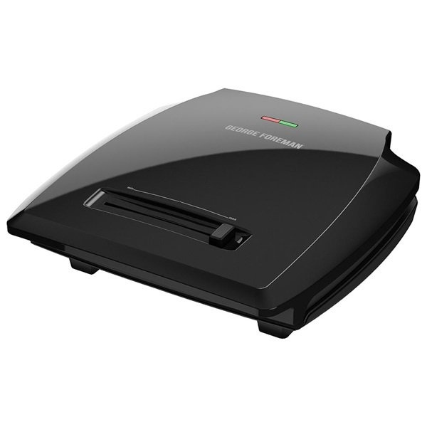 George Foreman Electric Indoor Grill and Panini Press, Black with