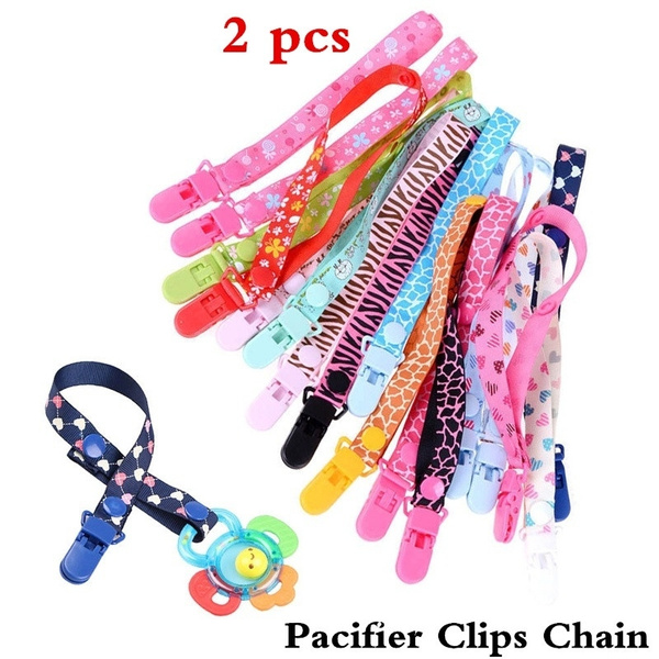 Baby Anti-lost Clip Holder Dummy Pacifier Soother Nipple Strap Chain 