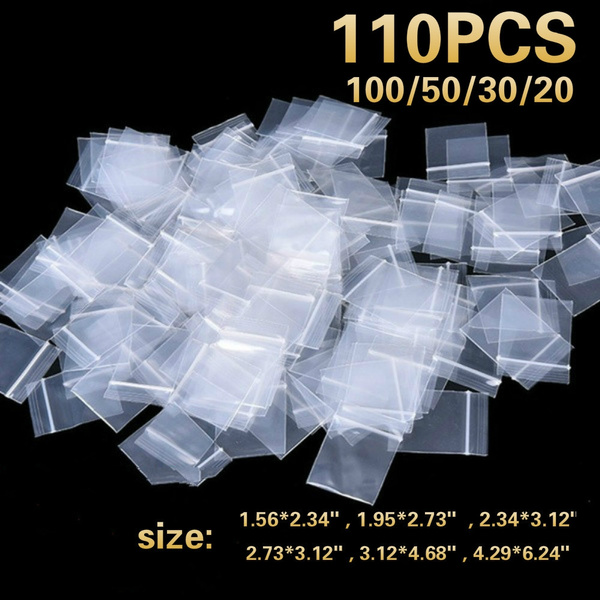 Mini Zip Lock Baggies Plastic Packaging Bags Small Plastic Zipper Bag  Ziplock Bag (Size: 1.56x2.34 ,1.95x2.73 , 2.34x3.12 ,2.73x3.12 ,  3.12x4.68 ,4.29x6.24, Color: Transparent)