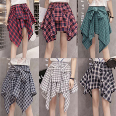 Fashion Skirts, summer skirt, Elastic, Waist