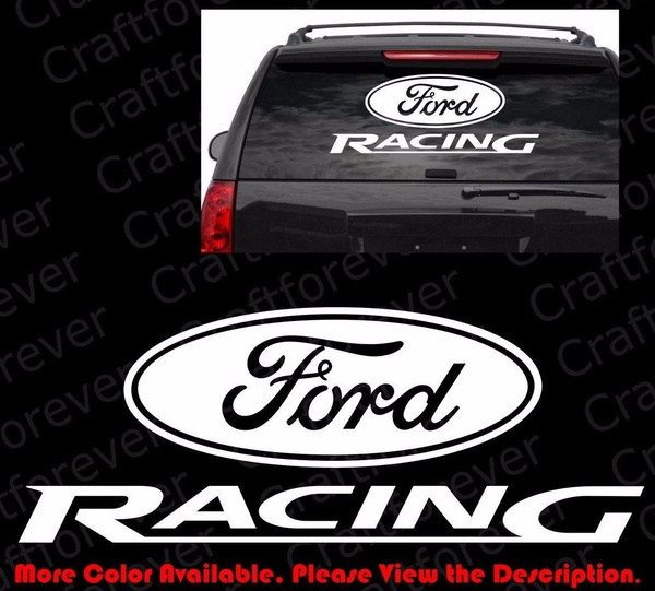 LARGE - FORD RACING LOGO Die Cut Car/Truck Window/Vinyl Decal Sticker FD003