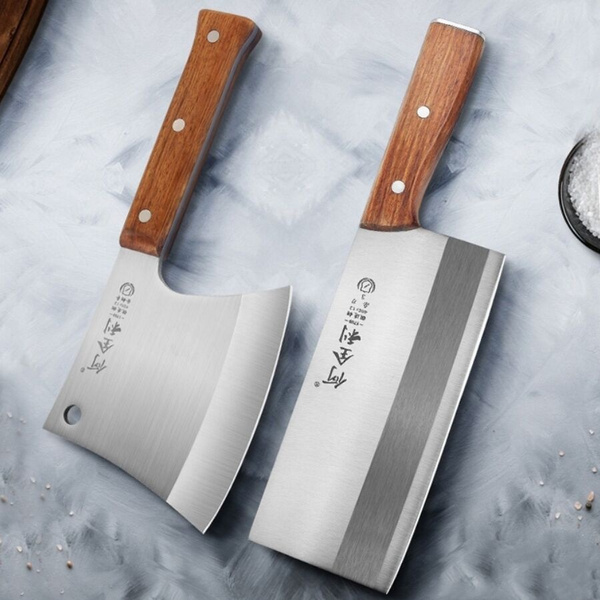 JENZESIR Forged Axe Knife Chopping Knife Set Professional Chef