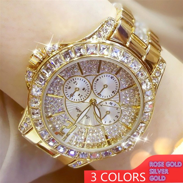 Orologio hot sale brillantinato oro