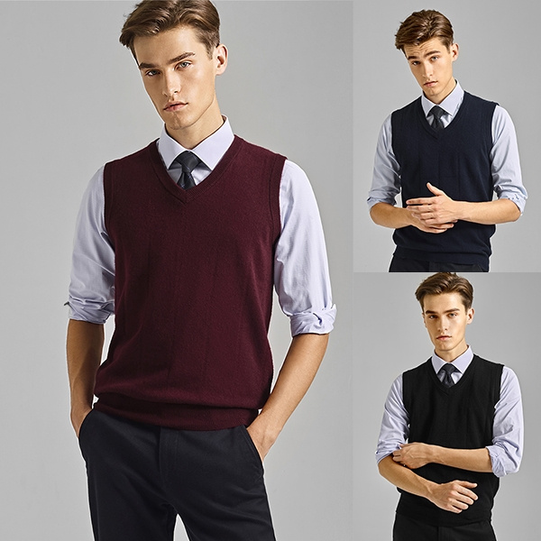 New Mens Vest Fashion Autumn and Winter 