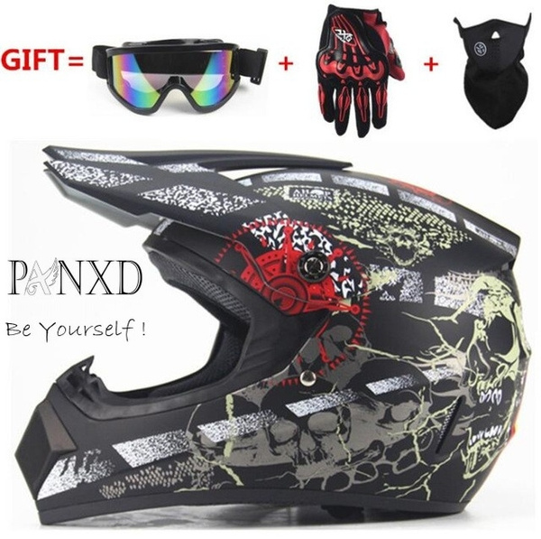 skull dirt bike helmet