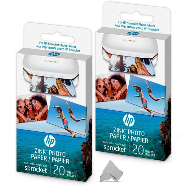 2 Pack HP Sprocket Photo Paper Sheets, Exclusively for HP Sprocket