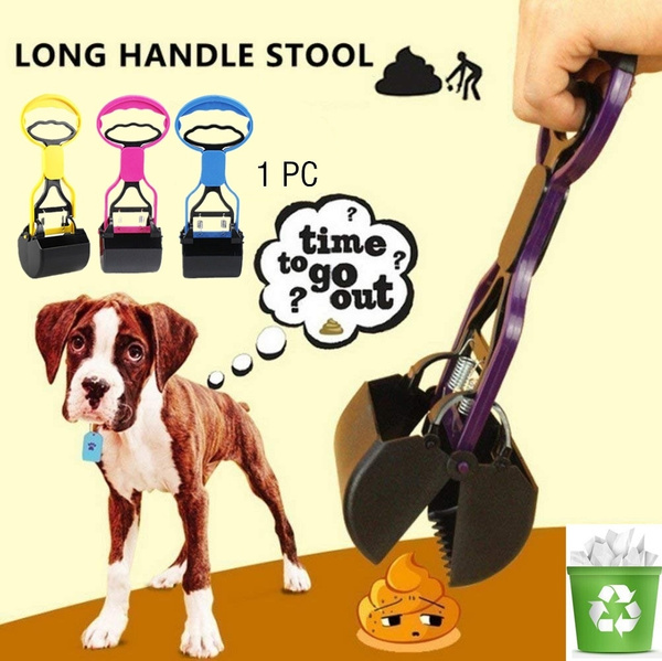 out one handed dog poop scoop