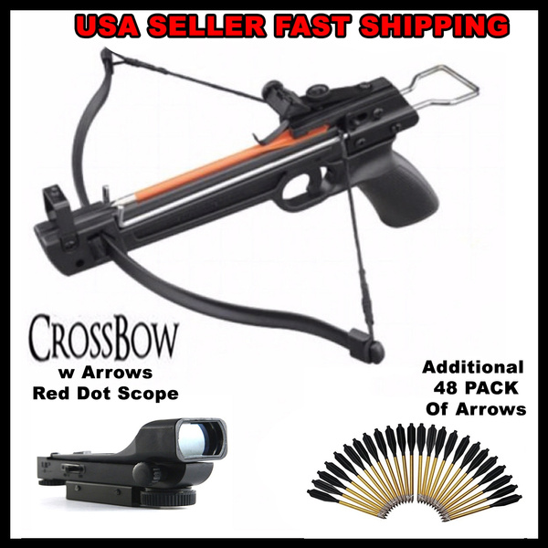 Usa Seller Usa Stock Powerful Tactical Crusader Hand Held Hunting Archery 50lb Pistol Crossbow 6821