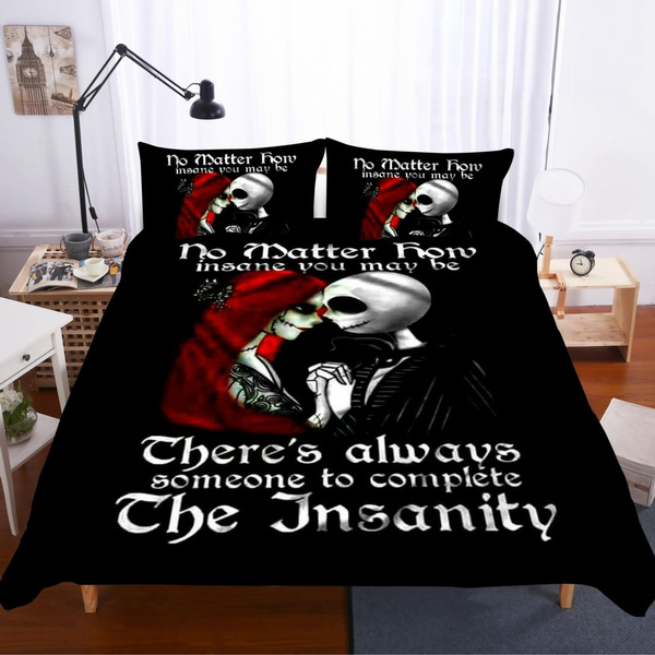 3d Digital Printing Wedding Skull Bedding Set For King Size Bed Europe Style Sugar Duvet Cover With Pillowcase Queen Bedline 3pcs Wish - King And Queen Skull Bedding 3d Digital Printing Wedding Skull Bedding Set For King Size Bed Europe Style Sugar Duvet Cover With Pillowcase Queen Bedline 3pcs Wish - King And Queen Skull Bedding