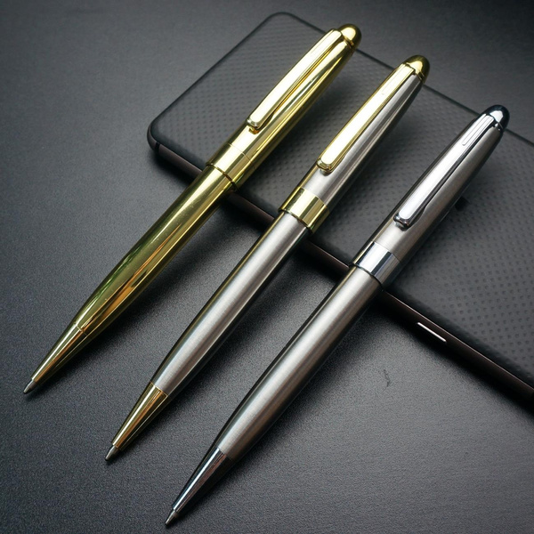 BUY 2 GET 1 FREE Twist Ballpoint Pens Stainless Steel Retractable