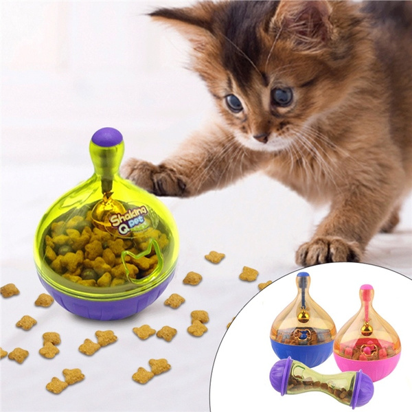Interactive Cat IQ Treat Ball Toy Smarter Pet Toys Food Ball Food Dispenser  for Cats Playing Training Pet Supplies