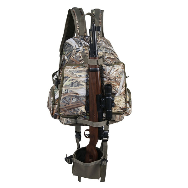 Tactical backpack clearance with gun holster