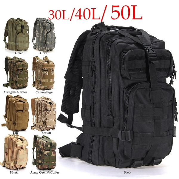 New Outdoor Military Tactical Backpack Rucksacks Camping Hiking Bag 30L BU 
