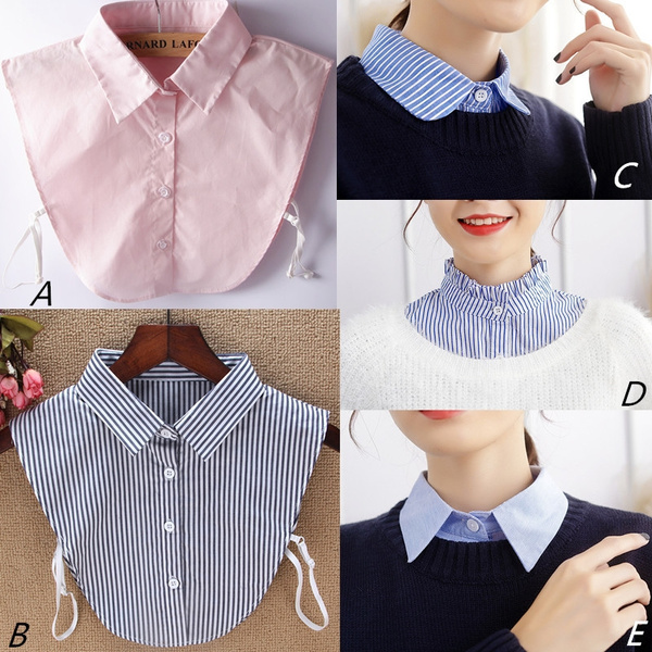 Faux shirt collar