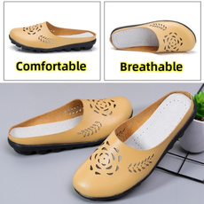 Slippers, Plus Size, Women Sandals, leather