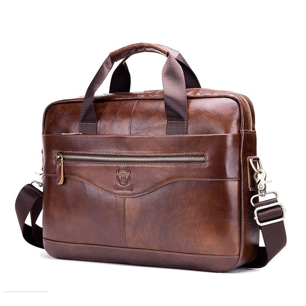 genuine leather business bags