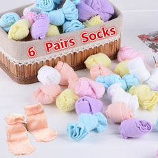6Pairs/set Baby Kids Socks Solid Candy Color Thin Soft Kids Girls Socks Students Children Lace Ankle Socks Boat Invisible Socks Breathable Socks Set