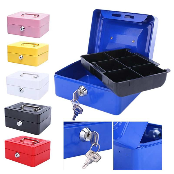 large storage box with lock and key