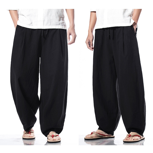 Yohji Yamamoto POUR HOMME Dyed Balloon Pants (Trousers) Black 3 | PLAYFUL