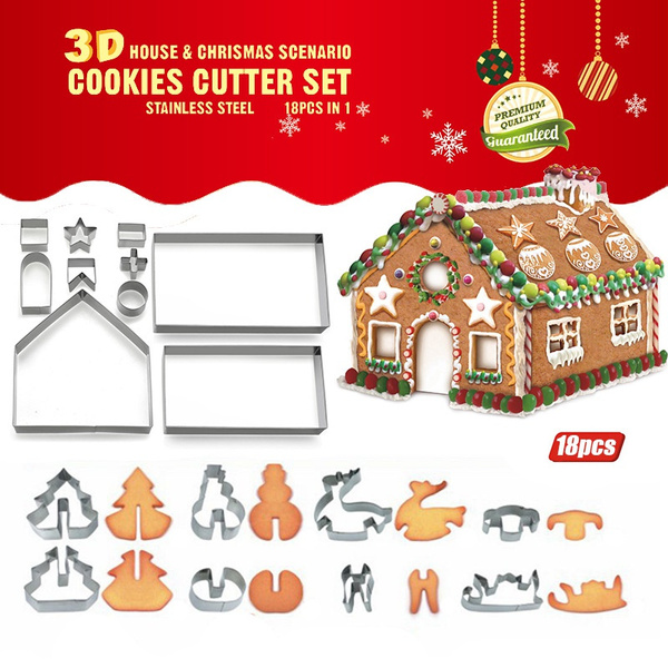Christmas Stainless Steel Biscuit Pastry Cookie Cutter Cake Baking Mold Mould