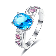 Blues, rainbow, bluetopazring, bluewedding