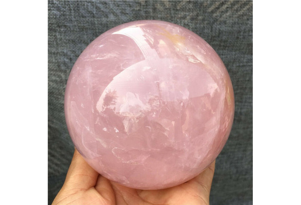 7pcs 270g Natural Clear rose pink crystal ball Magic Quartz Sphere reiki healing
