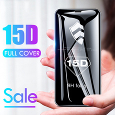 15D Curved Edge Protective Glass on The for IPhone X Xs Max Xr Tempered Screen Protector for IPhone 7 8 6 6S Plus Glass Film