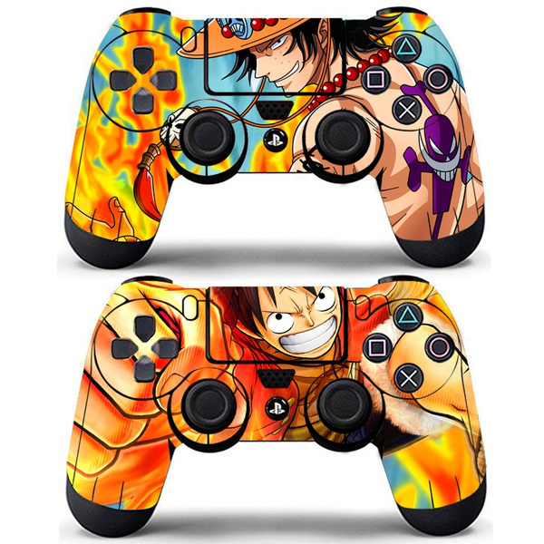 2 Pack Anime One Piece Luffy Ace Vinyl Skin Decal Stickers for PS4  Controllers DualShock | Wish