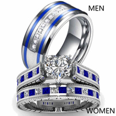 Couple Rings, Fashion Jewelry, 18kwhitegoldplatedring, wedding ring