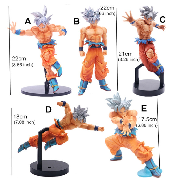 Dragon ball bandai figuras prata cabelo goku migatte não gokui figura de  ação coleção modelo bonecas brinquedos crianças presentes - AliExpress