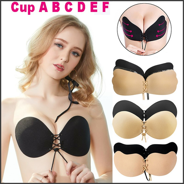 Women Bra Gel Strapless Backless Silicone Stick On Push Up Invisible  Adhesive