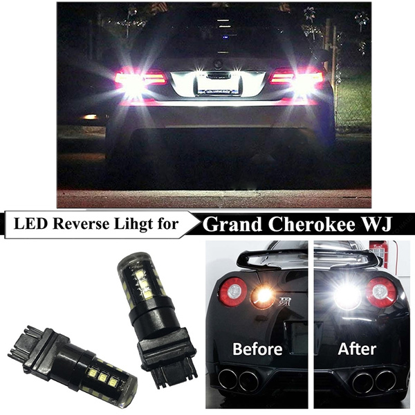 White High Power 3157 Reverse Backup LED Lights Bulb Fits Jeep Grand  Cherokee WJ