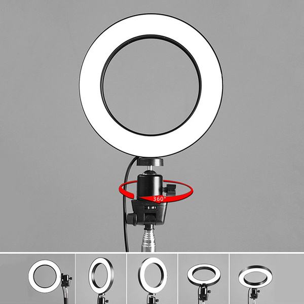 Dimmable LED Ring 5500K Fill Light Without Tripod for Camera Photo ...