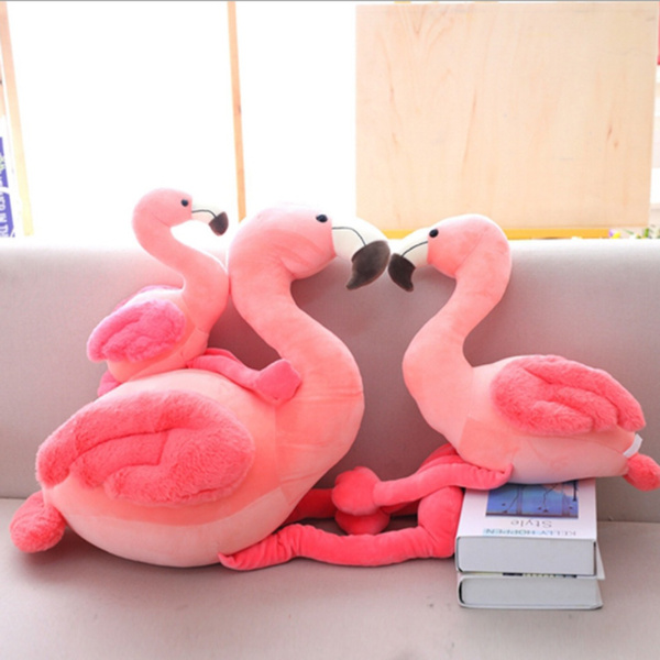 large flamingo stuffed animal