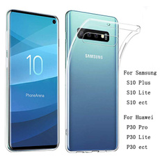 For Samsung Galaxy S10 Plus,New Clear Transparent Ultra Slim Crystal Clear Flexible Soft Cover for Samsung Galaxy S10 S10 Plus S10 Lite For Huawei P30 P30 Pro P30 Lite Ect