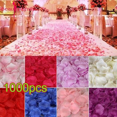 500/1000PCS Fake Rose Petals Flower Toss Silk Petal Artificial Petals for Wedding Confetti Party Event Decoration