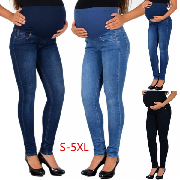 Slim Mom Maternity Denim Trousers with Over-bump Waistband -S32210Z8-507 -  S32210Z8-507 - LC Waikiki