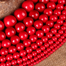 High Quality Natural Stone Red Coral Beads Round Loose Beads 4mm 6mm 8mm 10mm 12mm DIY Bracelet Necklace Beads for Jewelry Making