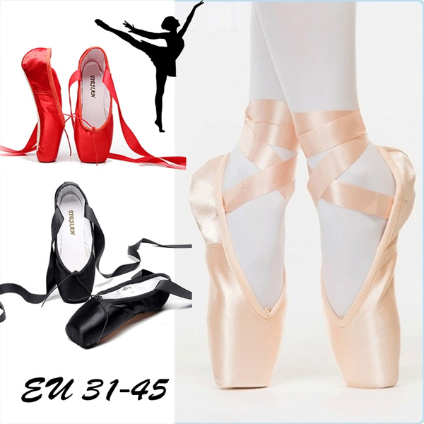 Child and Adult Ballet Pointe Dance Shoes Ladies Professional Ballet ...
