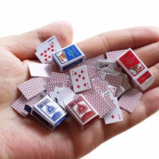 New Cute 1 Set 1:12 Miniature Cute Mini Poker Playing Cards Style Random
